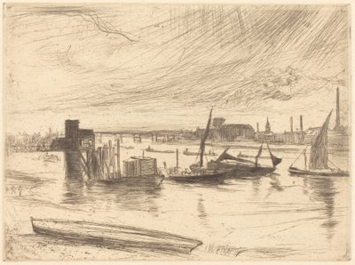 Wczesny poranek w Battersea autorstwa James McNeill Whistler
