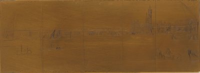 Płyta do wytrawiania: Stary Most Westminsterski autorstwa James Abbott McNeill Whistler