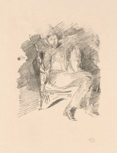 Firelight: Joseph Pennell, nr 1 autorstwa James McNeill Whistler