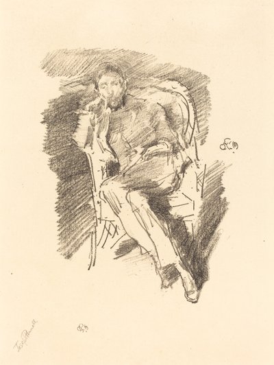 Światło ognia: Joseph Pennell, nr 2 autorstwa James Abbott McNeill Whistler