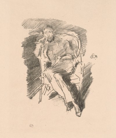 Firelight: Joseph Pennell, nr 2 autorstwa James McNeill Whistler