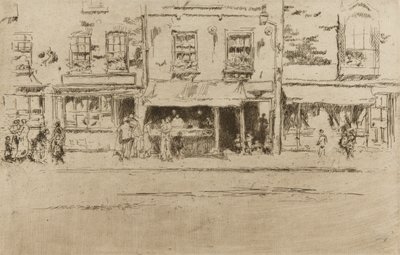 Sklep rybny, Chelsea autorstwa James Abbott McNeill Whistler