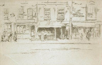 Sklep rybny, Chelsea autorstwa James McNeill Whistler