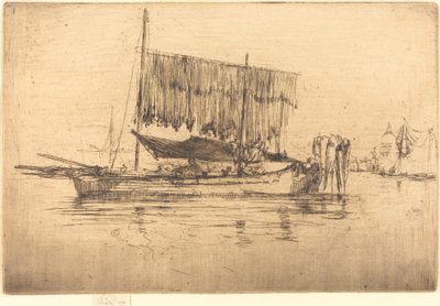 Łódź rybacka autorstwa James Abbott McNeill Whistler