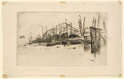 Łodzie rybackie, Hastings autorstwa James Abbott McNeill Whistler