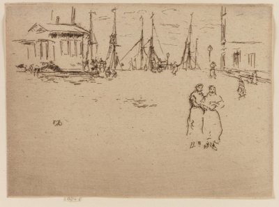Nabrzeże rybackie, Ostenda autorstwa James Abbott McNeill Whistler