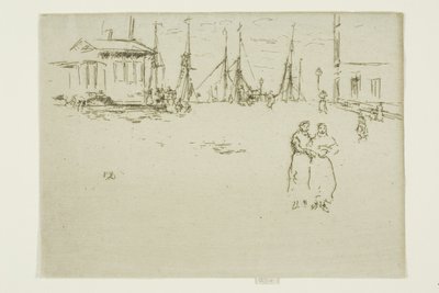 Nabrzeże rybackie, Ostenda autorstwa James Abbott McNeill Whistler