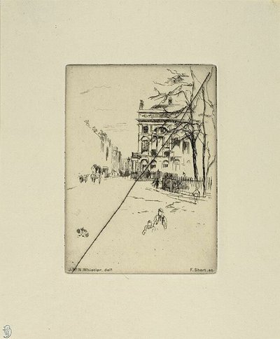 Fitzroy Square autorstwa James McNeill Whistler