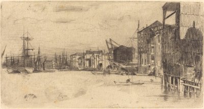 Nabrzeże wolnego handlu autorstwa James Abbott McNeill Whistler
