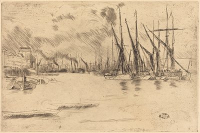 Od schodów „Pickle-Herring” autorstwa James McNeill Whistler