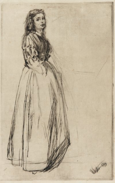 Fumette, stojący autorstwa James Abbott McNeill Whistler