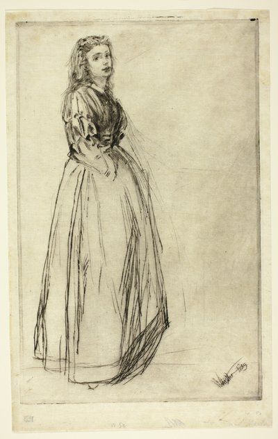 Fumette, stojący autorstwa James Abbott McNeill Whistler