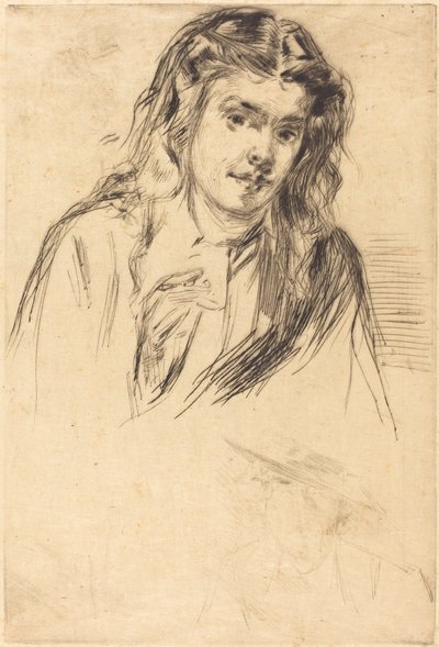 Pochylona głowa Fumette autorstwa James Abbott McNeill Whistler