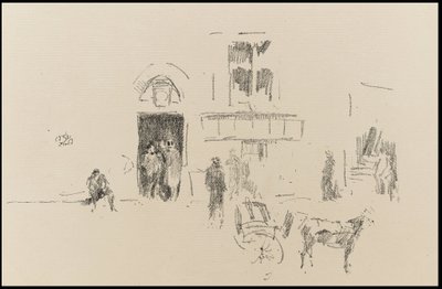 Wesołe drzwi na scenę autorstwa James Abbott McNeill Whistler