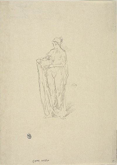 Dziewczyna z miską autorstwa James Abbott McNeill Whistler