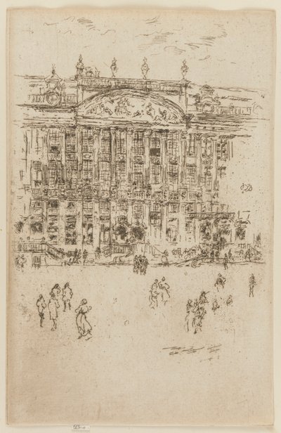 Grand Place, Bruksela autorstwa James Abbott McNeill Whistler