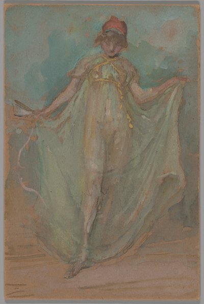 Zielony i niebieski: Tancerz autorstwa James McNeill Whistler