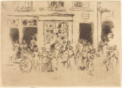 High Street, Bruksela autorstwa James Abbott McNeill Whistler