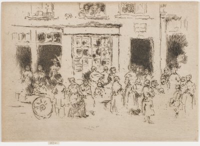 High Street, Bruksela autorstwa James Abbott McNeill Whistler