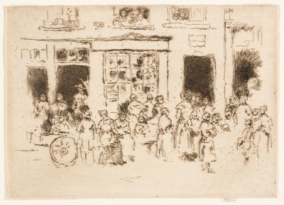 High Street, Bruksela autorstwa James Abbott McNeill Whistler