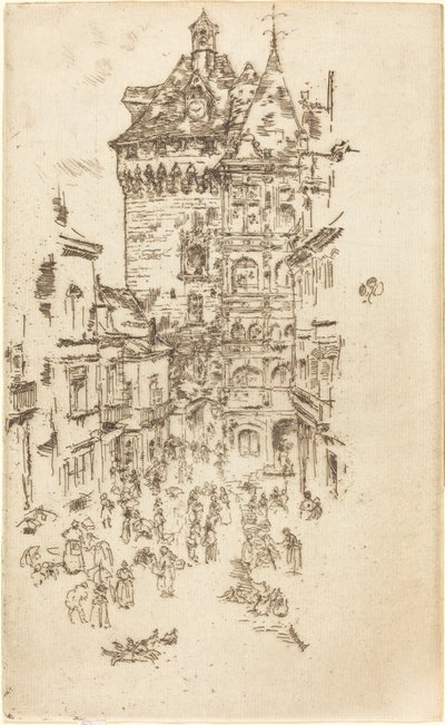 Ratusz, Loches autorstwa James Abbott McNeill Whistler