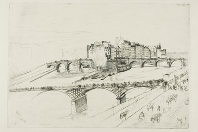 Wyspa Miasta, Paryż autorstwa James Abbott McNeill Whistler