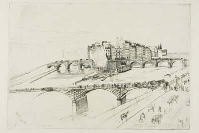 Wyspa Miasta, Paryż autorstwa James McNeill Whistler