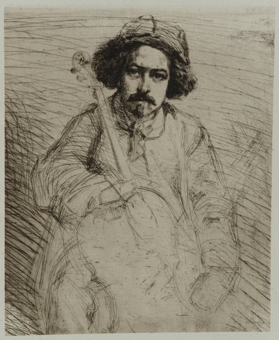 J. Becquet, Rzeźbiarz autorstwa James Abbott McNeill Whistler