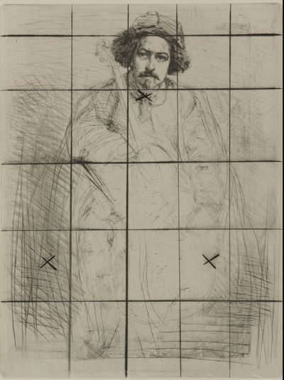 J. Becquet, Rzeźbiarz autorstwa James Abbott McNeill Whistler