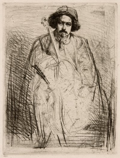 J. Becquet, Rzeźbiarz autorstwa James Abbott McNeill Whistler