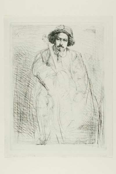J. Becquet, Rzeźbiarz autorstwa James Abbott McNeill Whistler