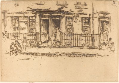 Spacer Sprawiedliwości - Chelsea autorstwa James Abbott McNeill Whistler