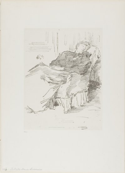 Piękna śpiąca dama autorstwa James Abbott McNeill Whistler