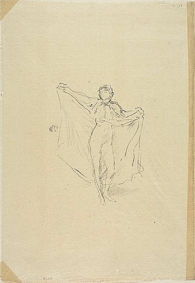 La Danseuse: studium aktu autorstwa James Abbott McNeill Whistler