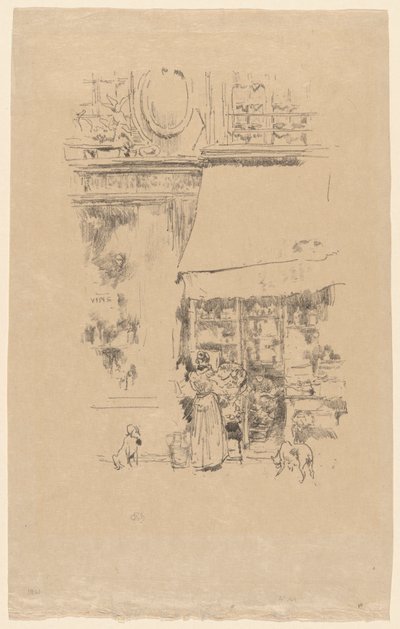 Fruitière przy rue de Grenelle autorstwa James McNeill Whistler