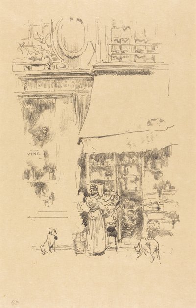 Sklep owocowy przy rue de Grenelle autorstwa James McNeill Whistler