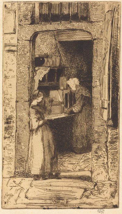 Sprzedawczyni musztardy autorstwa James McNeill Whistler