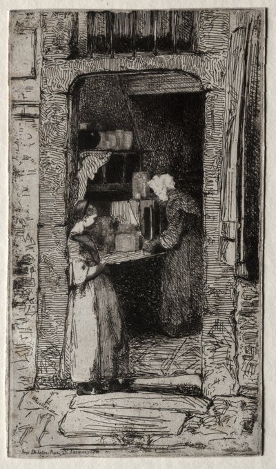 Sprzedawczyni musztardy autorstwa James McNeill Whistler