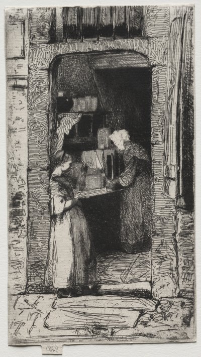 Sprzedawczyni musztard autorstwa James McNeill Whistler