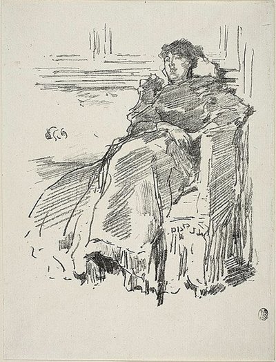 Czerwona sukienka autorstwa James Abbott McNeill Whistler