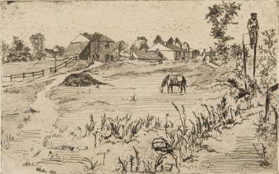 Krajobraz z końmi autorstwa James Abbott McNeill Whistler