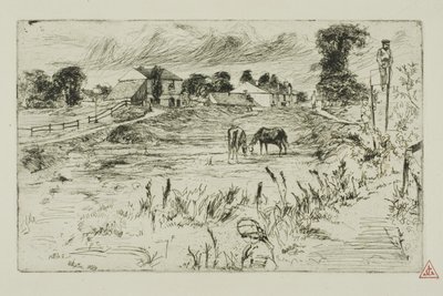 Krajobraz z końmi autorstwa James Abbott McNeill Whistler