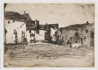 Liverdun. Jedna z dwunastu rycin z natury autorstwa James Abbott McNeill Whistler