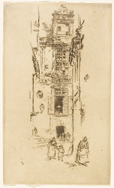 Ratusz, Loches autorstwa James Abbott McNeill Whistler