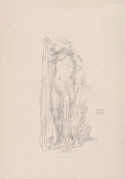 Model Draping autorstwa James McNeill Whistler