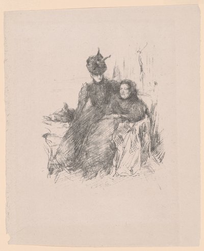Matka i córka [La Mère Malade] autorstwa James McNeill Whistler