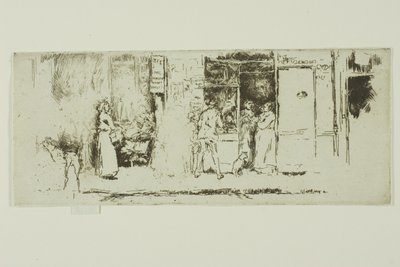 Stoisko z gazetami, Rue de Seine autorstwa James Abbott McNeill Whistler