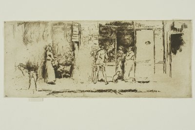 Stoisko z gazetami, Rue de Seine autorstwa James Abbott McNeill Whistler