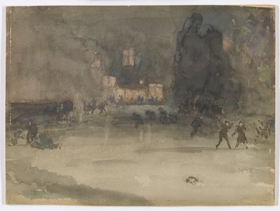 Nokturn: Amsterdam zimą autorstwa James Abbott McNeill Whistler