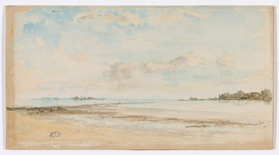 Uwaga w kolorze niebieskim i opalowym-Jersey autorstwa James Abbott McNeill Whistler